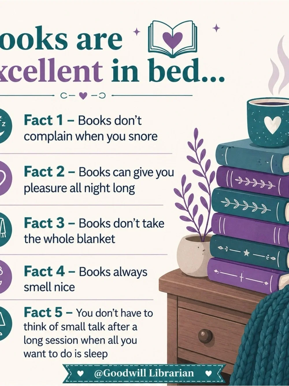 Books Are Excellent in Bed